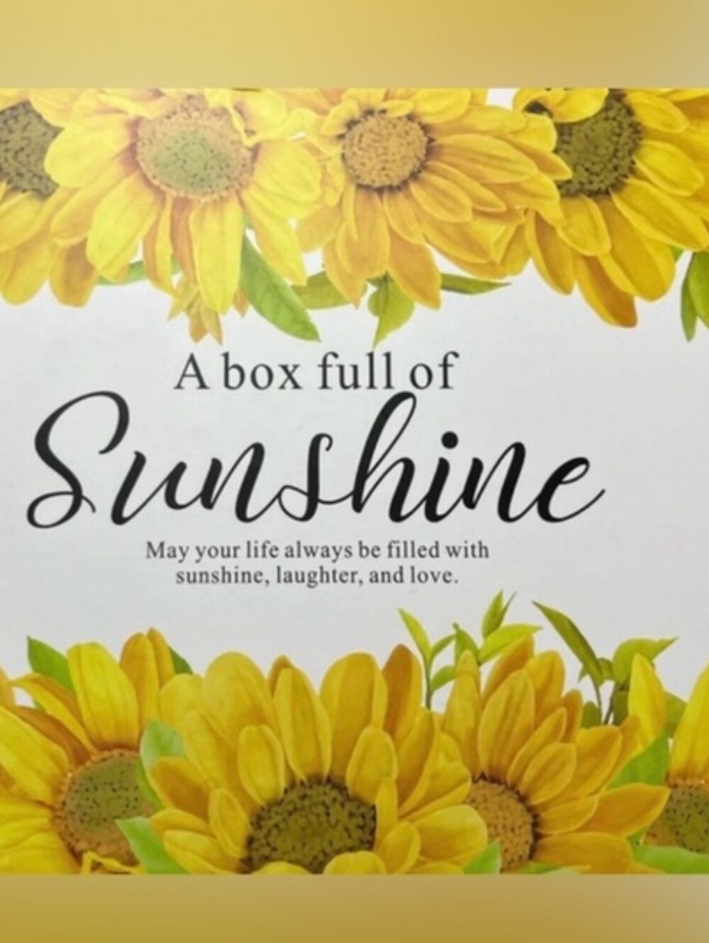 Gift Box Full Of Sunsine & Sunflower Surprizes. NWT